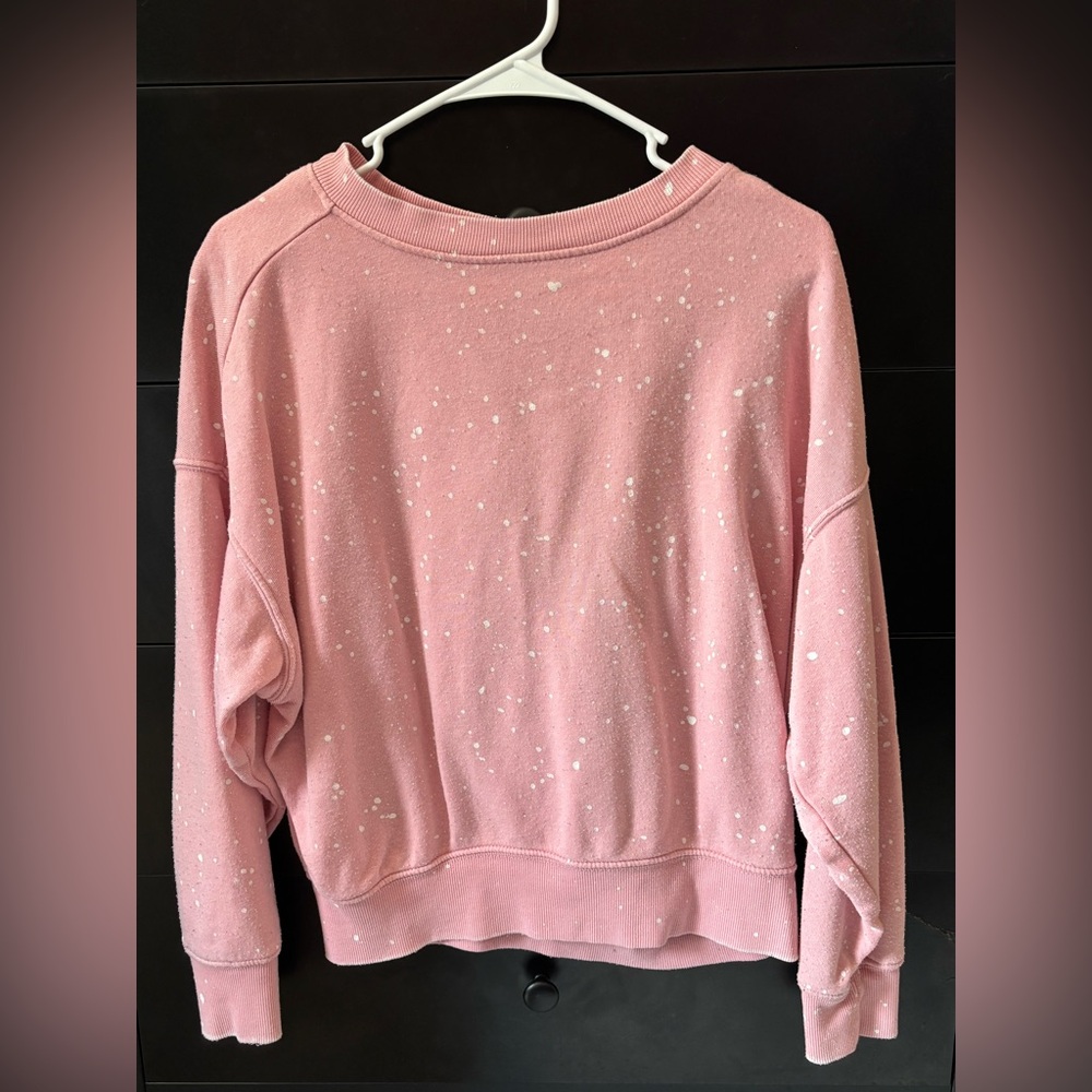 No Boundaries Pink and White Cozy Sweatshirt - Picture 2 of 4